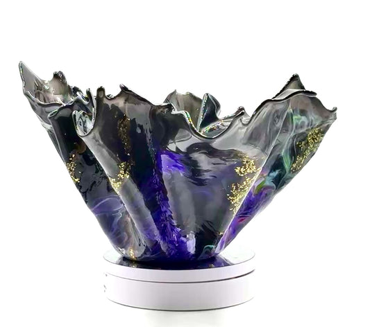 Black Resin Bowl