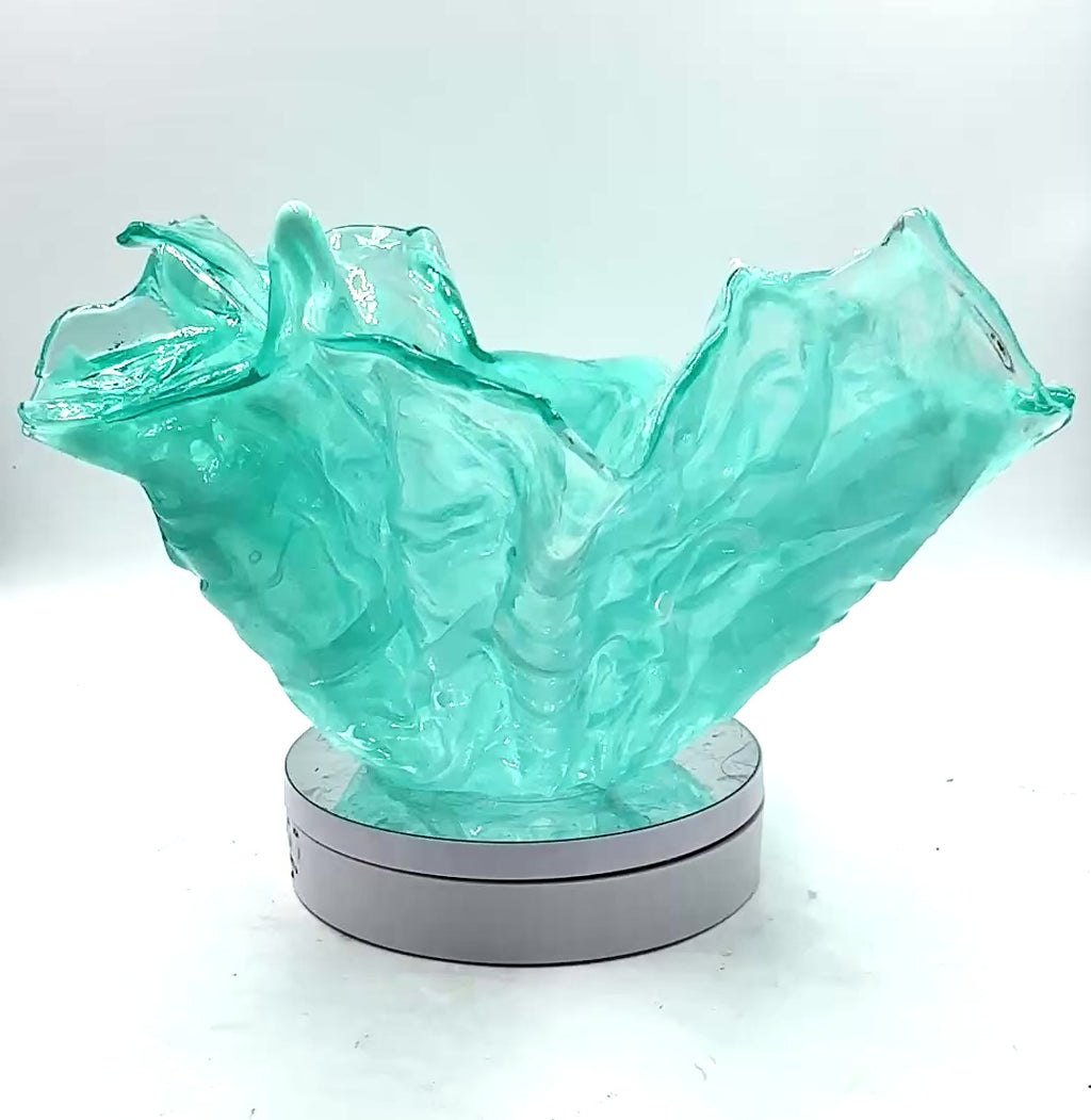 Blue resin "Ocean" bowl