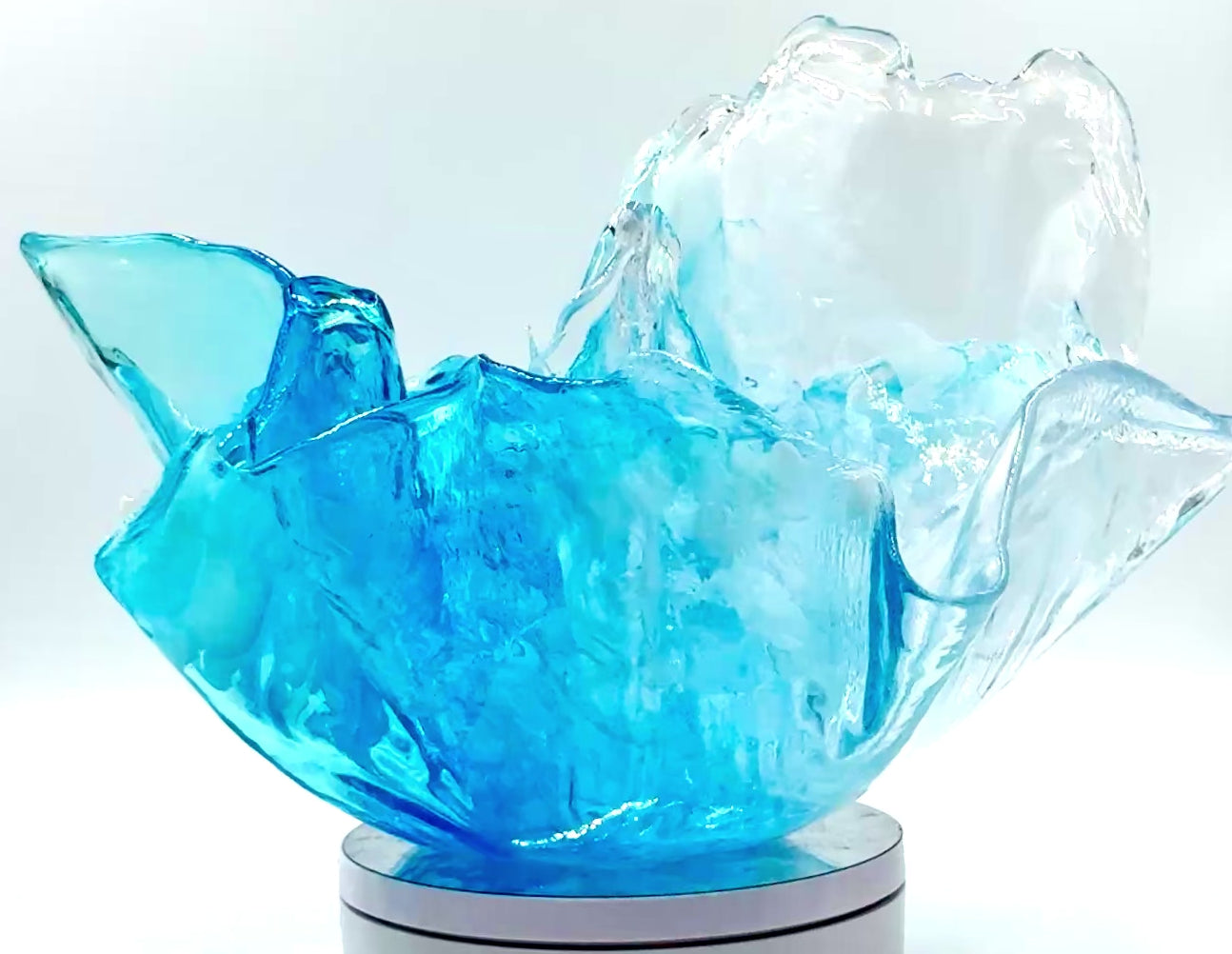 Ocean Blue Resin Bowl