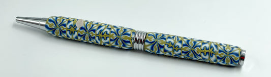 Polymer clay covered twist pen