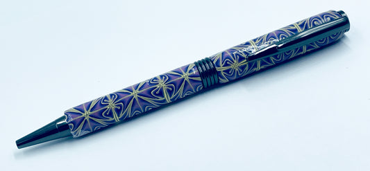 Polymer clay covered twist pen