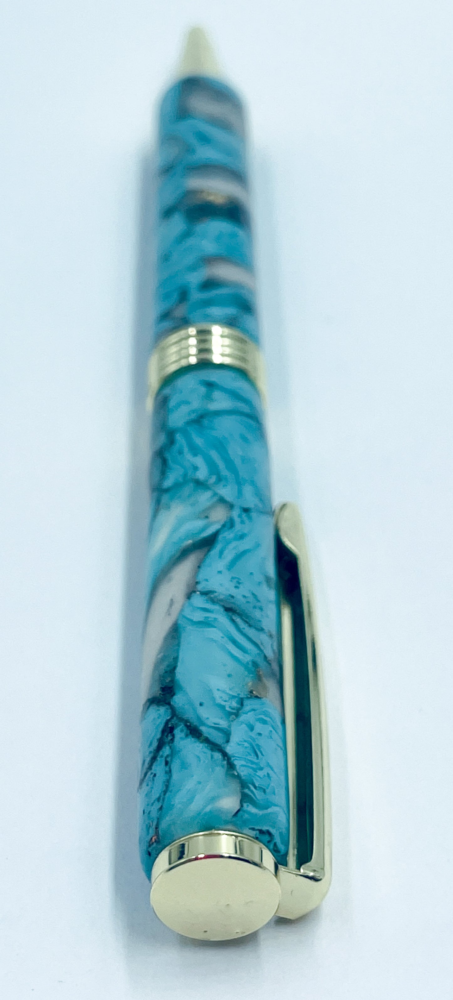 Polymer clay covered twist pen