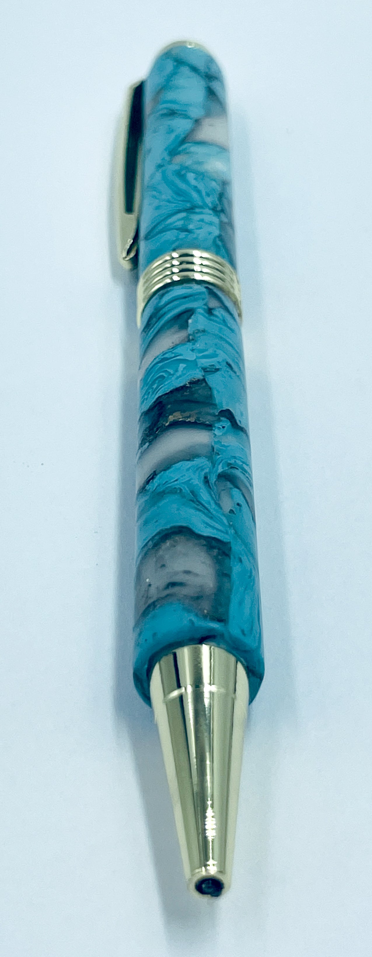 Polymer clay covered twist pen